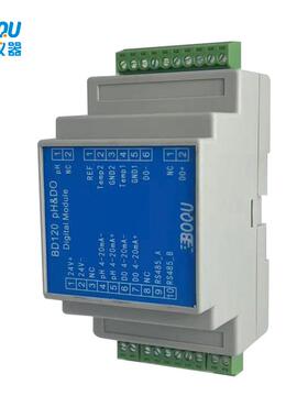 工业在线pH/溶氧仪双通道高温数字模块485输出BD120制药