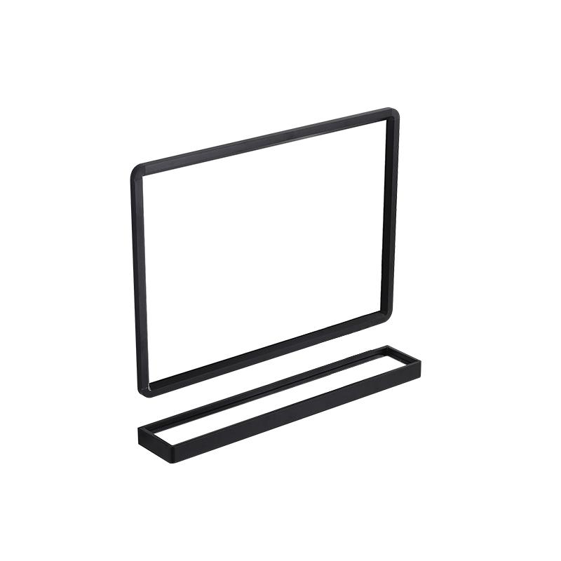 浴室镜子厕所卫生间镜子壁挂梳妆镜挂墙式洗手间化妆镜带置物