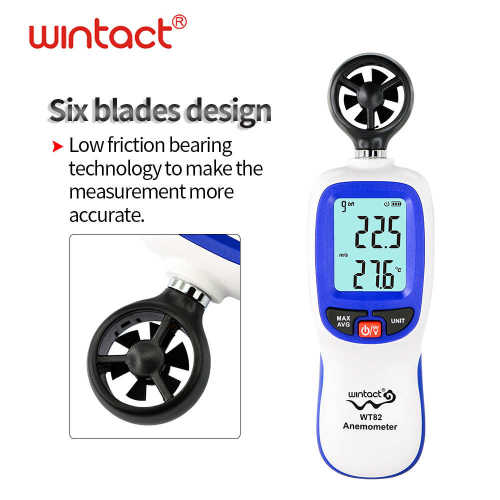 汇天益WT82迷你数字风速计电子风速仪手持式风速测量仪Anemometer