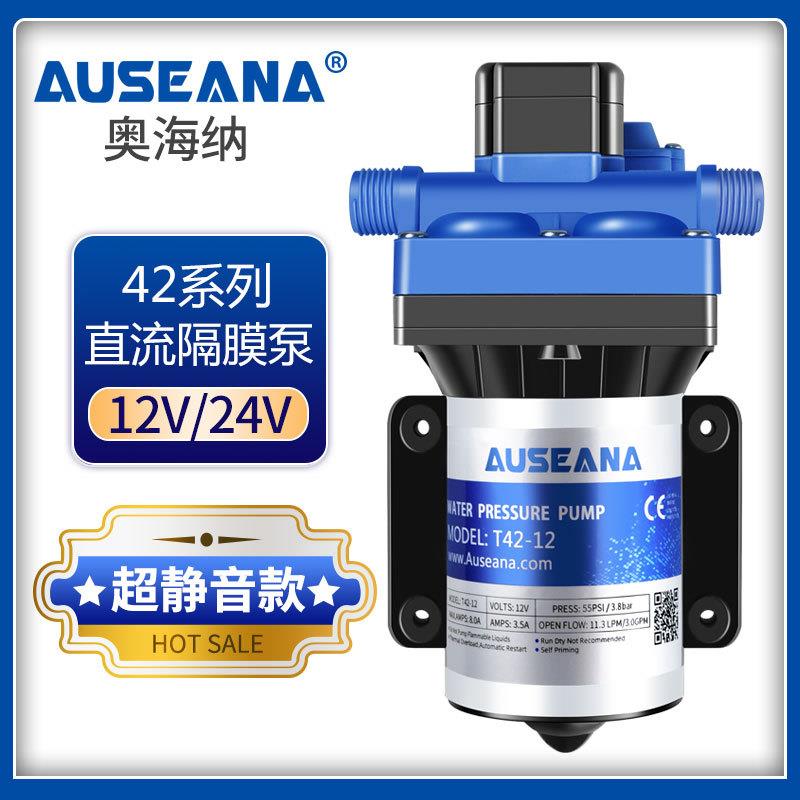 超静音房车水泵自动12v24v直流自吸隔膜泵床车专用加水箱抽排水泵
