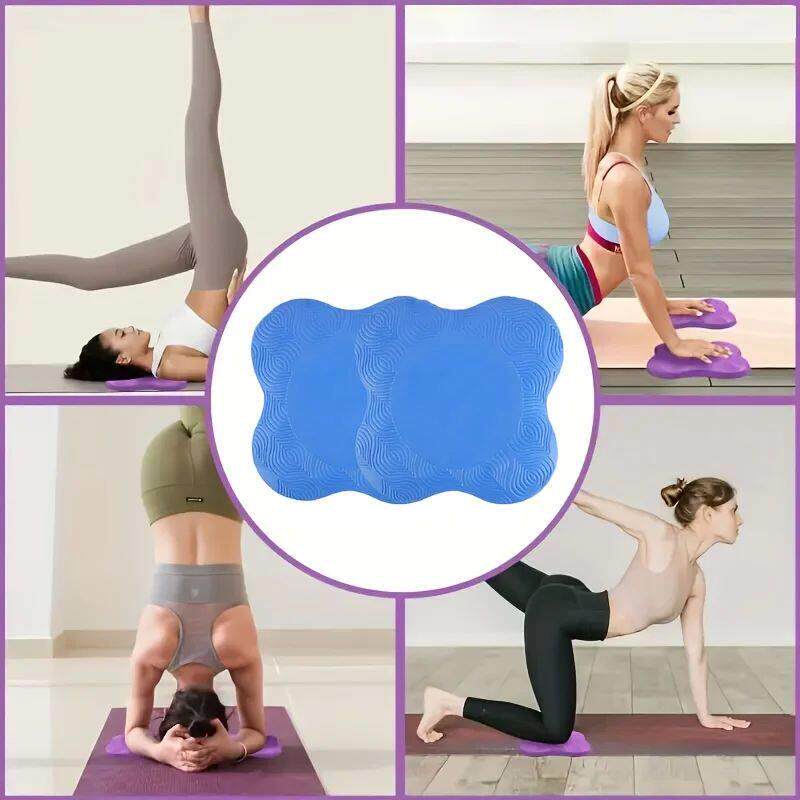 2pcs Thickened yoga kneeling mat non-slip support mat knees