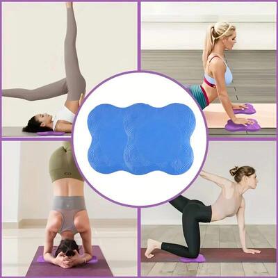 2pcs Thickened yoga kneeling mat non-slip support mat knees
