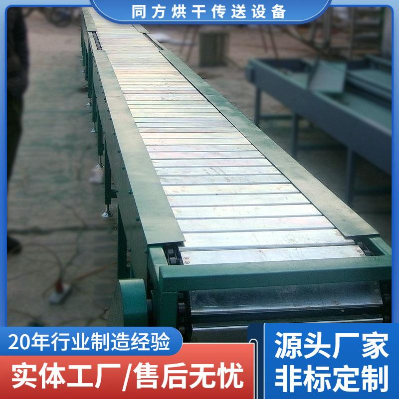 供应化妆品链板输送机扣板日用洗护用品输送线运行平稳检验包装