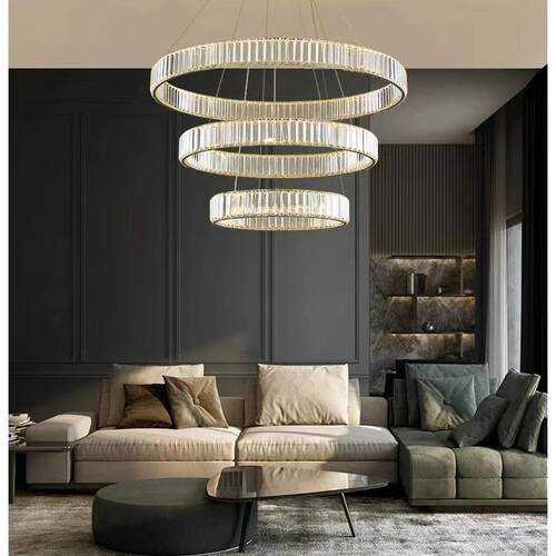 轻奢水晶吊客厅卧室厅餐不大锈灯钢水906晶灯复式楼楼梯厅别墅大