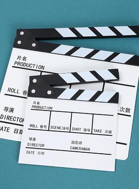 新款创意木质专业导演板场记板电影拍打板摄影拍照道具摆件导演板