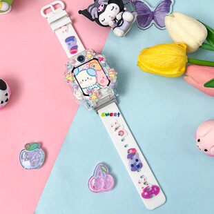 适用小天才电话手表表带z9/z8少年版z7s/z6a巅峰版z5Pro硅胶diy壳