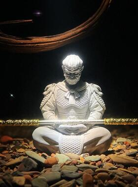 鱼缸造景孙悟空齐天大圣斗战 胜佛摆件微景观装饰沉水小石头禅意