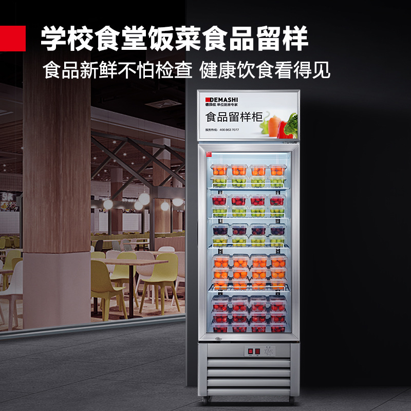 德玛仕DEMASHI食品留样柜保鲜冷藏柜展示柜冷柜冰箱LG-260Z带锁
