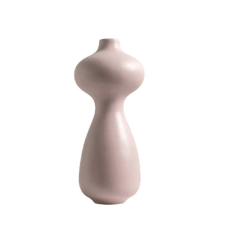 现代简约彩色陶瓷花瓶北欧客厅花器样板房售楼处家具城软装饰摆件