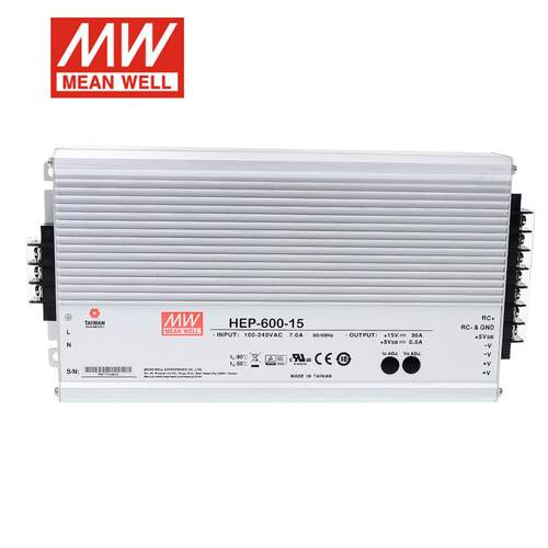 HEP-600/600C明纬开关电源12/15/20/24/30/36/42/48/54V供应器W