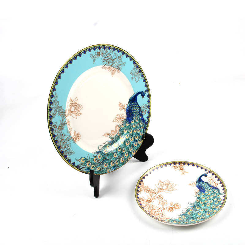 欧美风格创意西餐盘装饰西餐具10寸8寸陶瓷餐盘装饰摆盘餐具,餐饮具,酒店餐具,淘宝优惠券,粉丝福利购,淘宝优惠卷