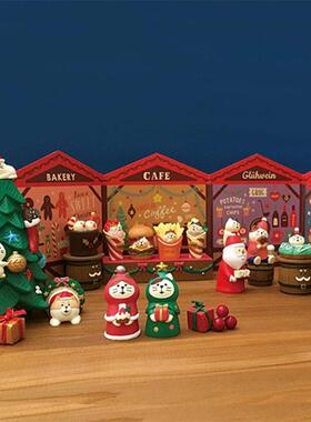 圣诞小摆件日式INS创意圣诞节礼物家居杂货ZAKKA树脂工艺品萌趣