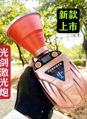 新款光剑激光炮大功率头戴式可充电超亮强光头灯手电筒赶海钓鱼灯