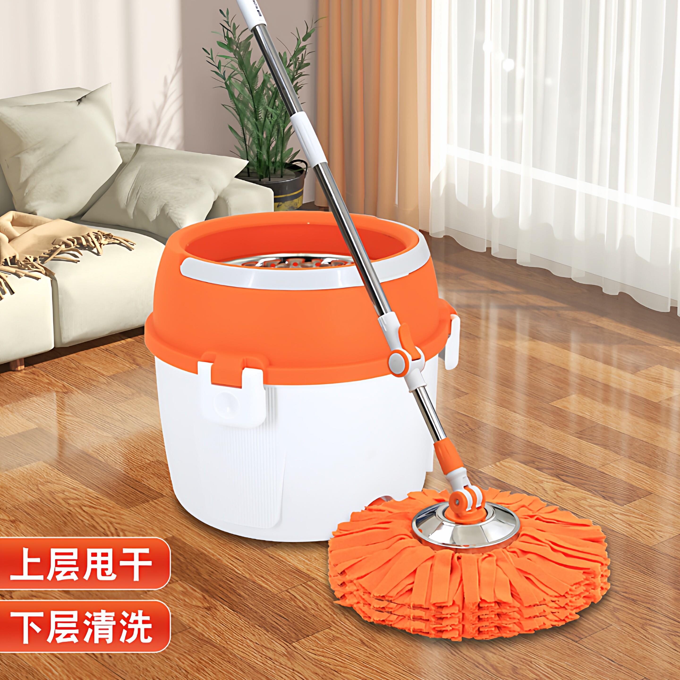拖把桶旋转家用洗脱一体拖布干湿两用吸水毛巾布2026新款墩布