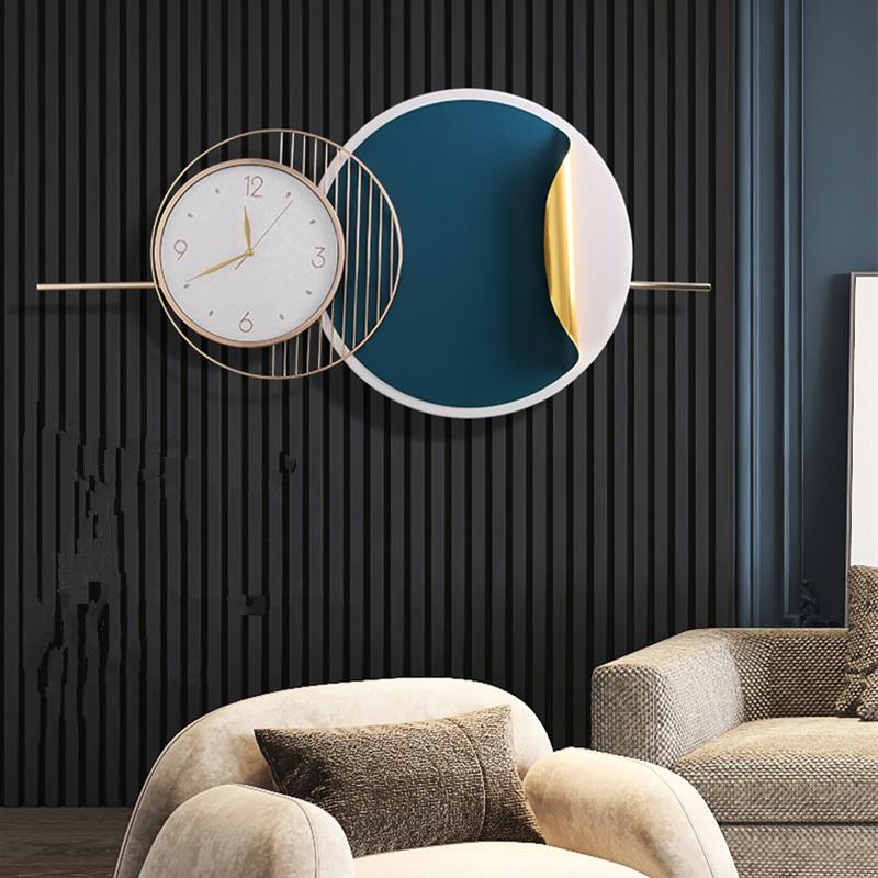 高端挂钟新款家用客厅沙发背景玄关装饰时钟大号现代简约时尚钟表