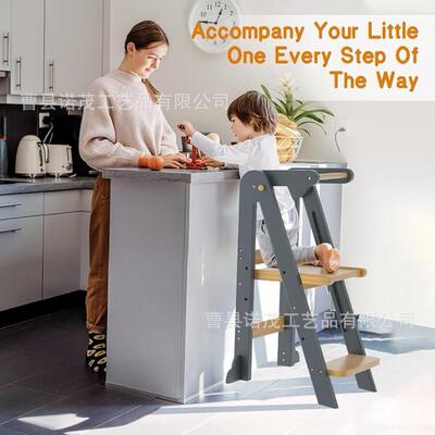 实木儿童洗手凳婴幼儿learning tower洗漱踏脚学习塔宝宝木质餐椅
