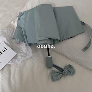 情s 新色晴雨两用伞胶黑防晒遮阳伞女i冷n 新款 性淡系香槟色