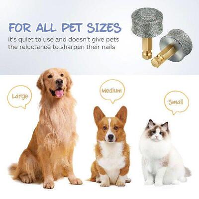 2 Pcs Fingernail Files Grinding Head for Dog Electric Claw
