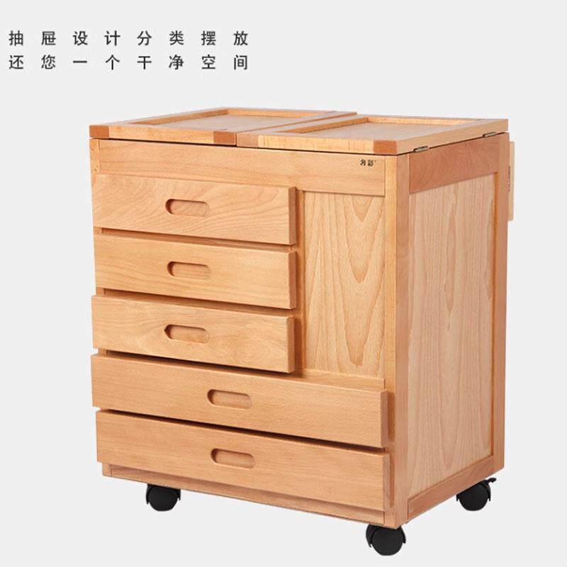 美术生专用木制三层四层画车多功能画柜画凳画桌绘画油画国画