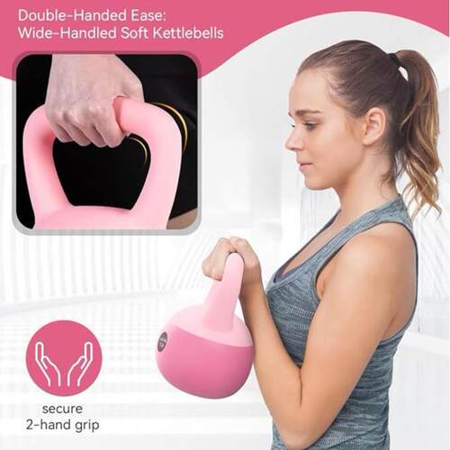 跨境男女士深蹲提壶哑铃健身器材练臀瘦手臂力量训练软体壶铃