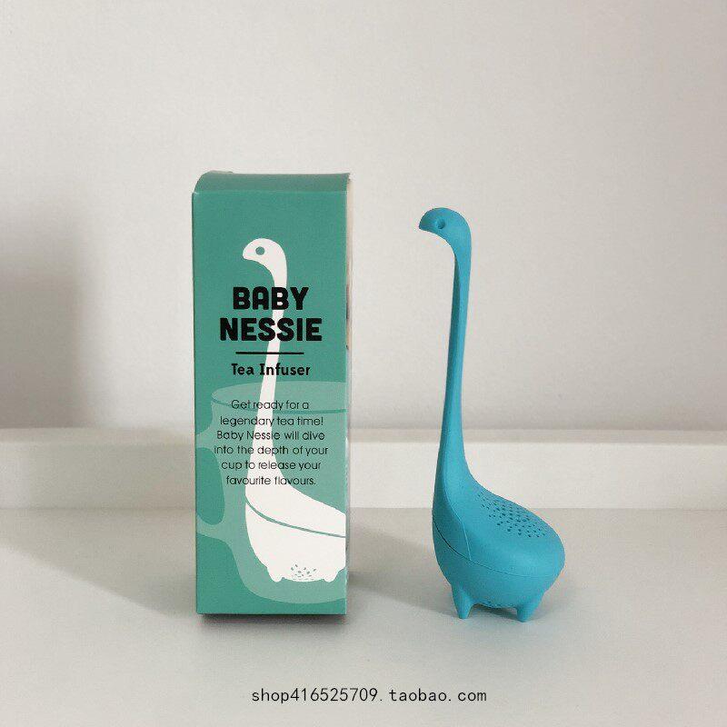 尼斯湖水怪茶漏茶水分离器泡茶器办公室喝茶硅胶茶具送人创意礼物