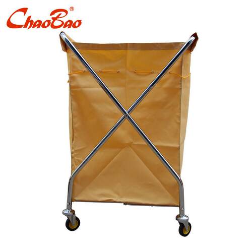 超D-027X型布草车客房手推车X型多功能布草车保洁收纳