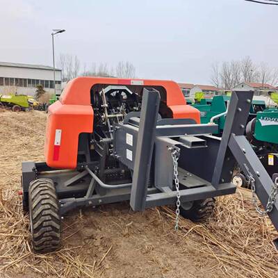 农作物秸秆方捆打捆机青储饲料打捆机牵引式秸秆捡拾粉碎打捆机