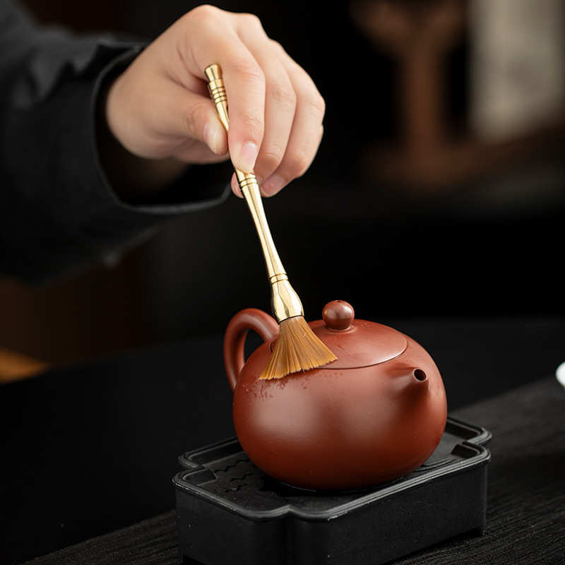 古青玉瓷茶道六君子配件套装功夫茶道组茶夹茶虑茶针盖置茶道筒