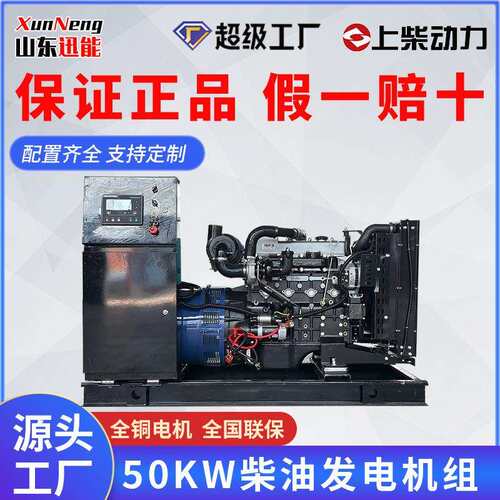 柴油发电机组50kw180KW250千瓦备用应急矿山养殖场上柴发电机组