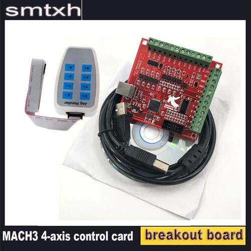 CNCMACH3100Khz分线板4轴USB接口控制器飞雕卡主板带手轮