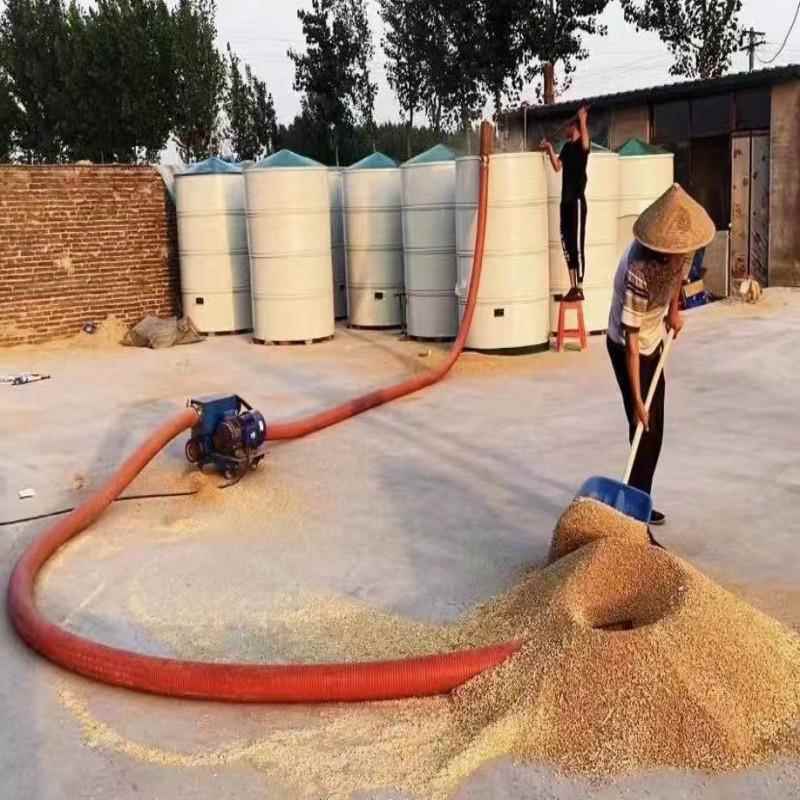农业现代化螺旋输送机 粉末颗粒上料提升机 25米软管吸粮机图片