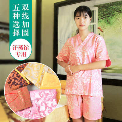 加大码桑拿服SPA汗蒸服浴衣足浴浴场汗蒸店洗浴中心专用浴服透气