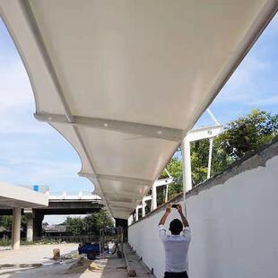 2户外小区车棚张拉东膜遮阳雨 莞石光烨公龙交站充桩雨棚电ZY614