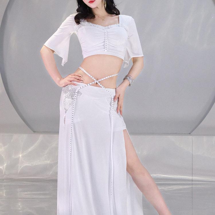华宇2026新款夏肚皮舞服性感长裙练功服东方舞表演出团服班服套装