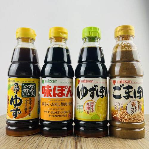 日本MIZKAN味滋康丸榨香之藏柑橘芝麻柚子醋酱油醋凉拌沙拉调味汁