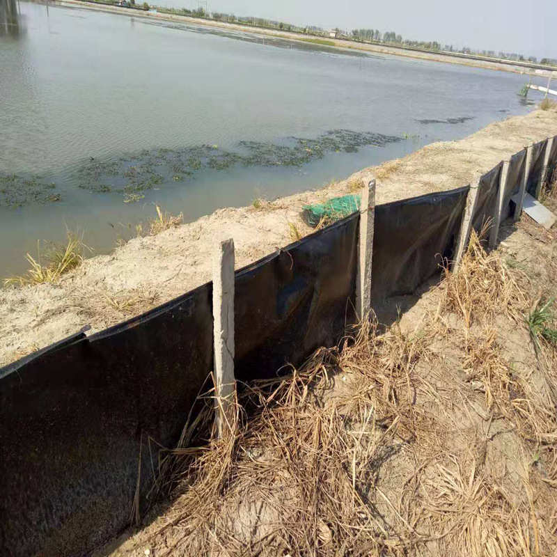 蟹农之乐大闸蟹小龙虾防逃膜黑白蓝色薄膜鱼筛围栏池塘养殖塑料布