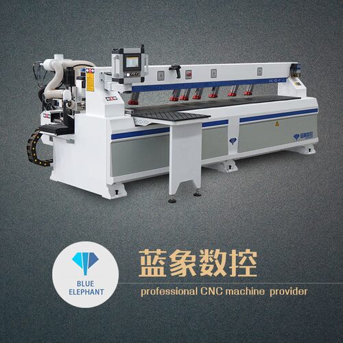 智能红外扫码橱柜生产打孔排钻设备锯片木工数控侧孔机蓝象