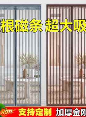 金AL102281刚网全磁条家用室卧磁吸门帘夏季防蚊加密大门门沙磁自