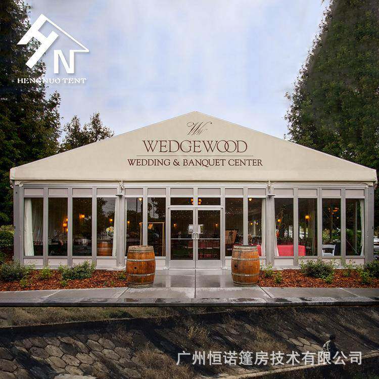 铝合金篷房装配式户外帐篷餐厅帐蓬可装玻璃墙广州源头工厂