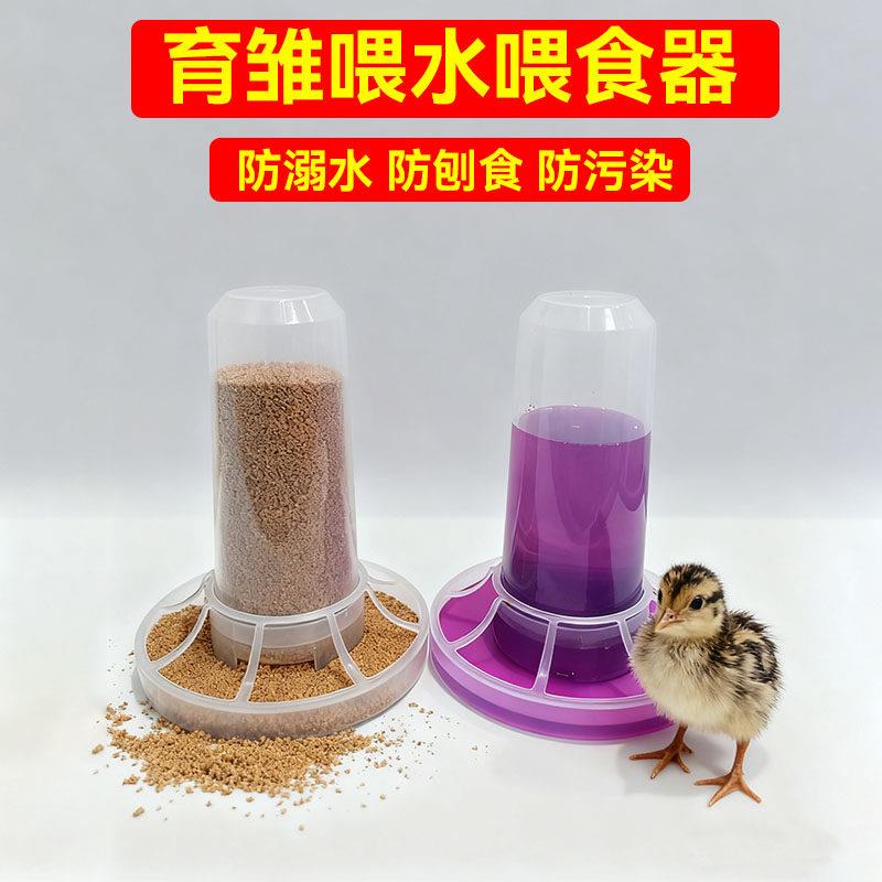芦丁鸡鸭鹅自动喂水器喂食器 鹦鹉自动喝水器喂食器 鹌鹑迷你喂水
