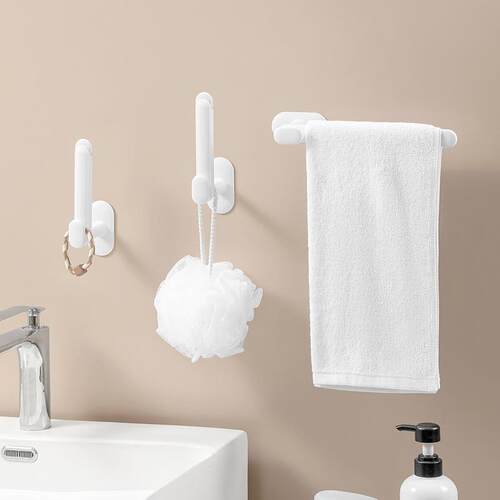 Japanese-style extendable L-shaped pot lid rack, towel hange