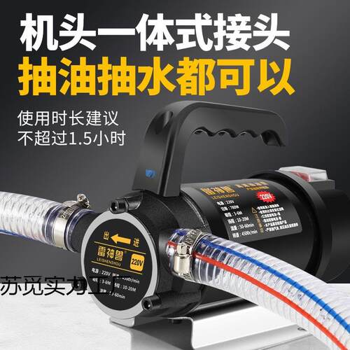水两用抽601油加泵电动抽水泵12V4V2油20V伏直流高压抽水2泵油机