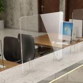 隔离 广告食堂挡板隔离亚克挡板透明课桌点飞沫安全学校防护力企