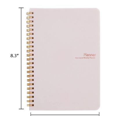 Non dated daily weekly monthly planner agenda notebook diary