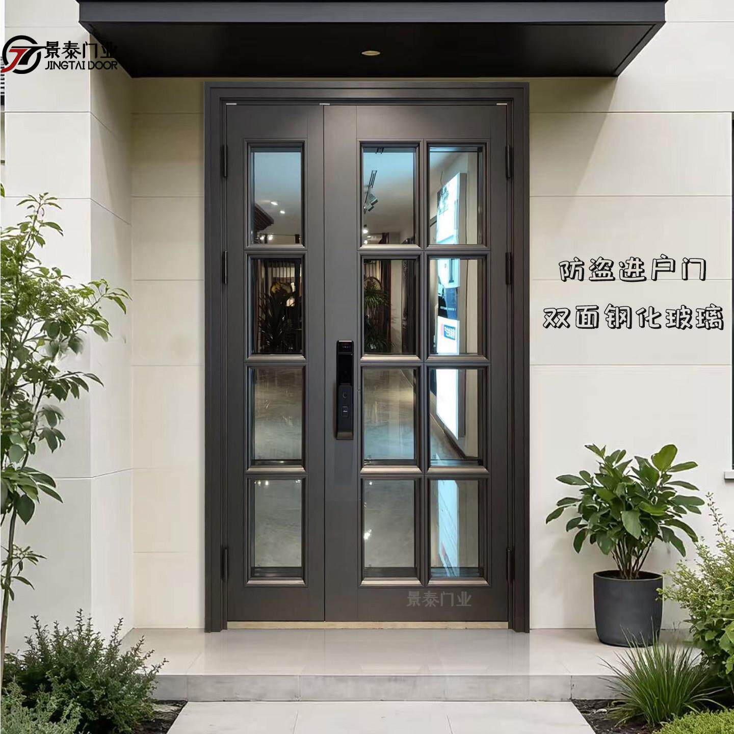 景泰甲级防盗门玻璃门进户门阳台门高入户门楼道门别墅门庭院门