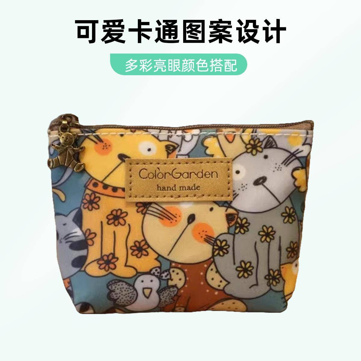 韩国ins风化妆包便携大容量旅行收纳包洗漱实用防水印花包高级感