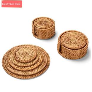 Kitchen Coasters Pad coaster Mats rattan Table Placemat