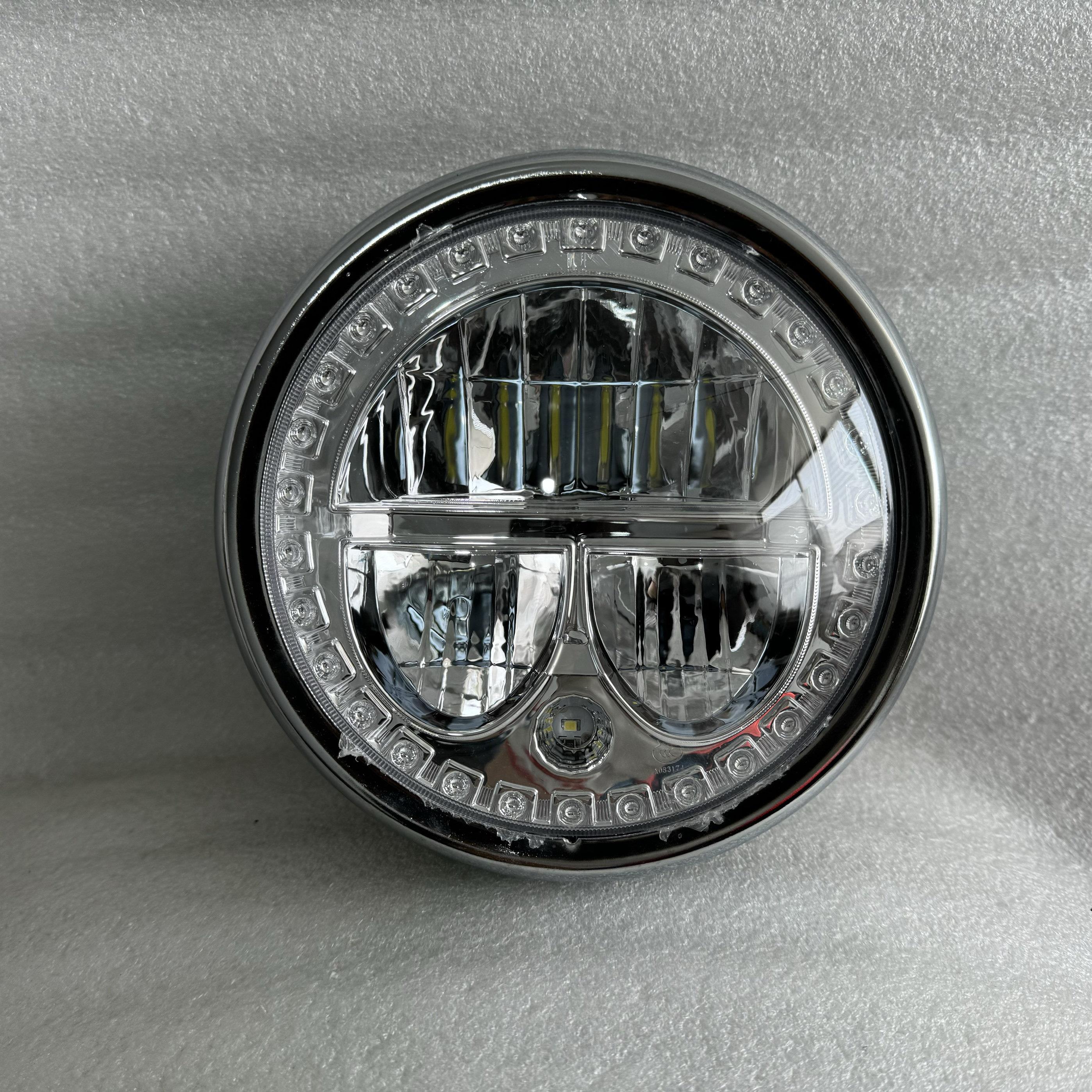 适用于轻骑铃木摩托车配件 骏驰GT125-5 GSX 新骏驰前圆灯LED大灯