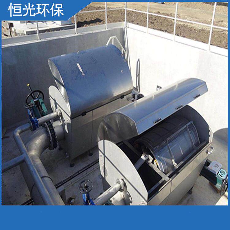 旋转滤网过滤悬浮物