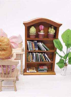 1:12娃娃屋dollhouse袖珍家具书柜OB11用书架